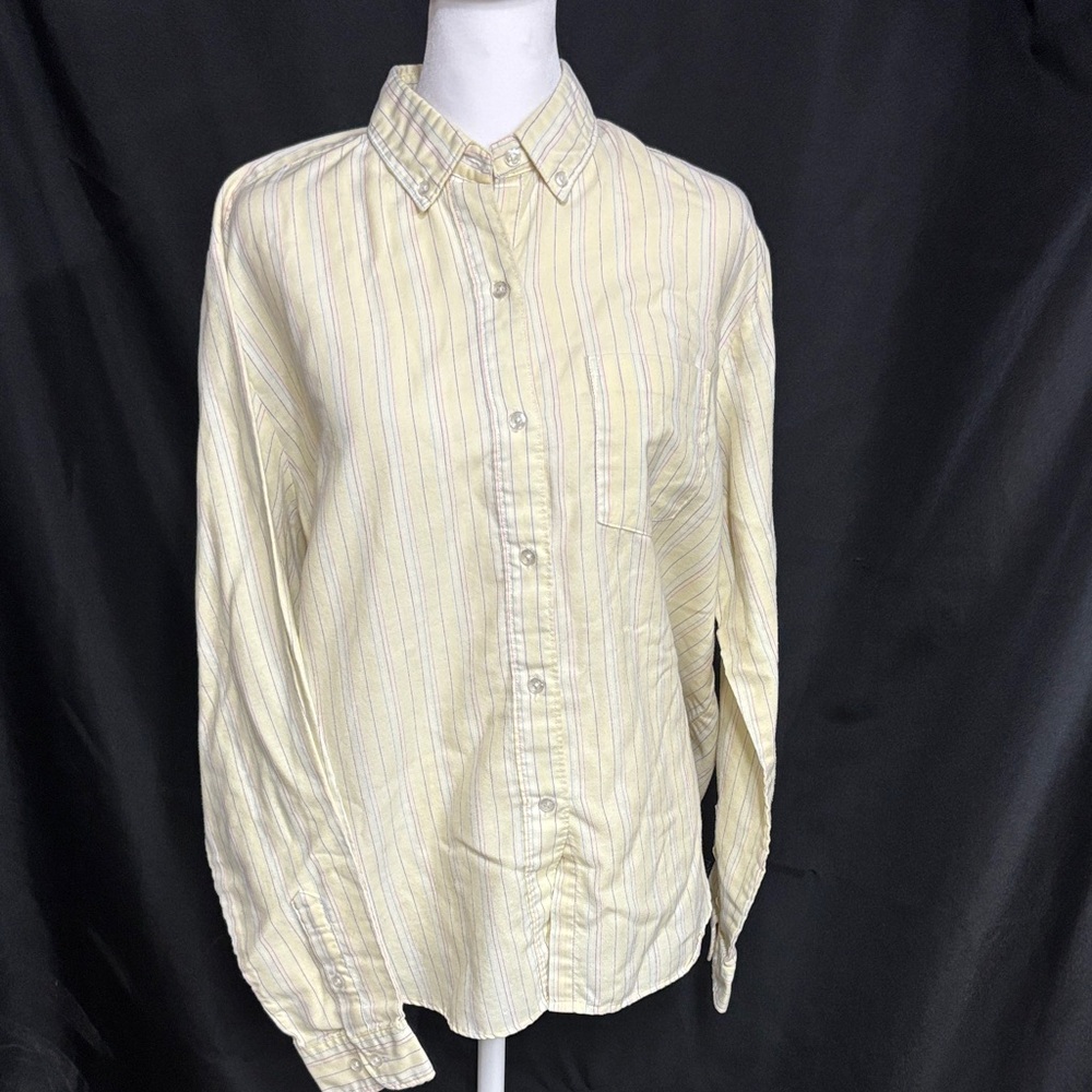 Classic Yellow Striped Women’s Shirt